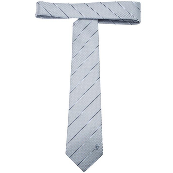 Louis Vuitton Blue Silk Ecu Tie - Picture 3 of 9